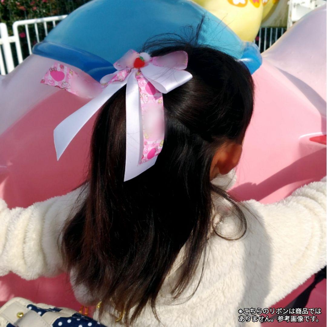 確認　たらりんヘアリボン ヘアゴム　1691　紫陽花　あじさい　紫