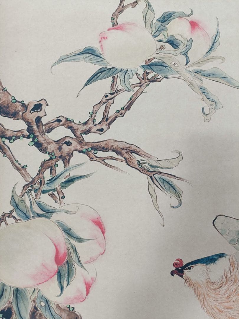 【唐寅】仙寿图 中国画 掛け軸 水墨画 和室 玄関 茶室 壁掛け 美術品