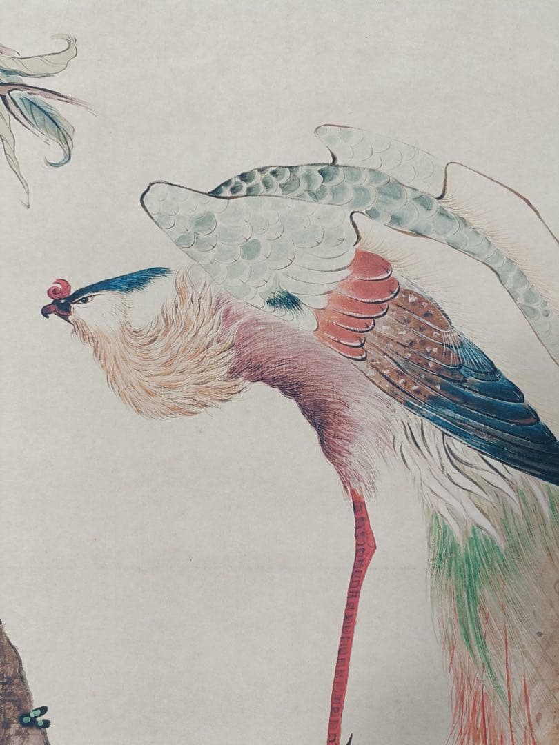 【唐寅】仙寿图 中国画 掛け軸 水墨画 和室 玄関 茶室 壁掛け 美術品