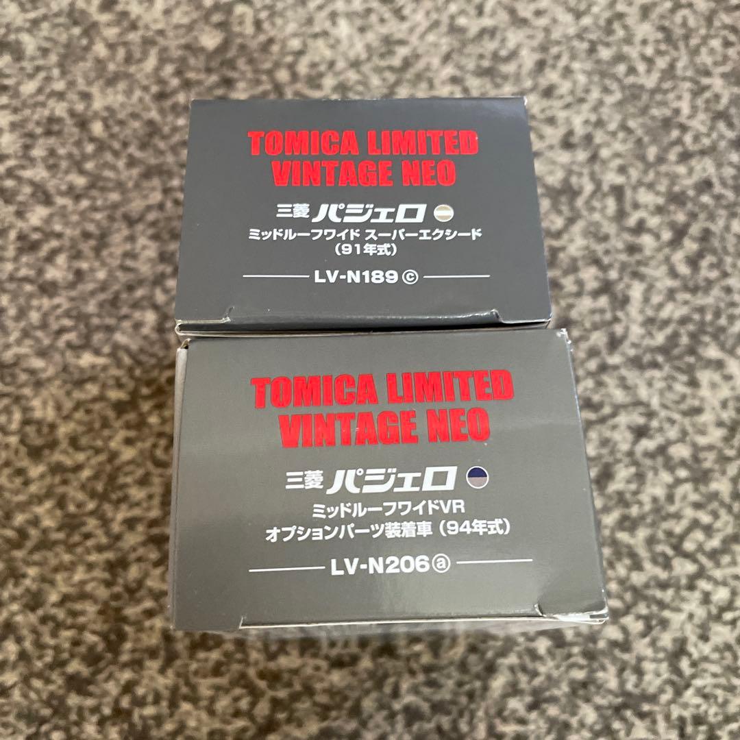 【未使用品】TOMICA 三菱 パジェロ LV-N189c, 206a セット