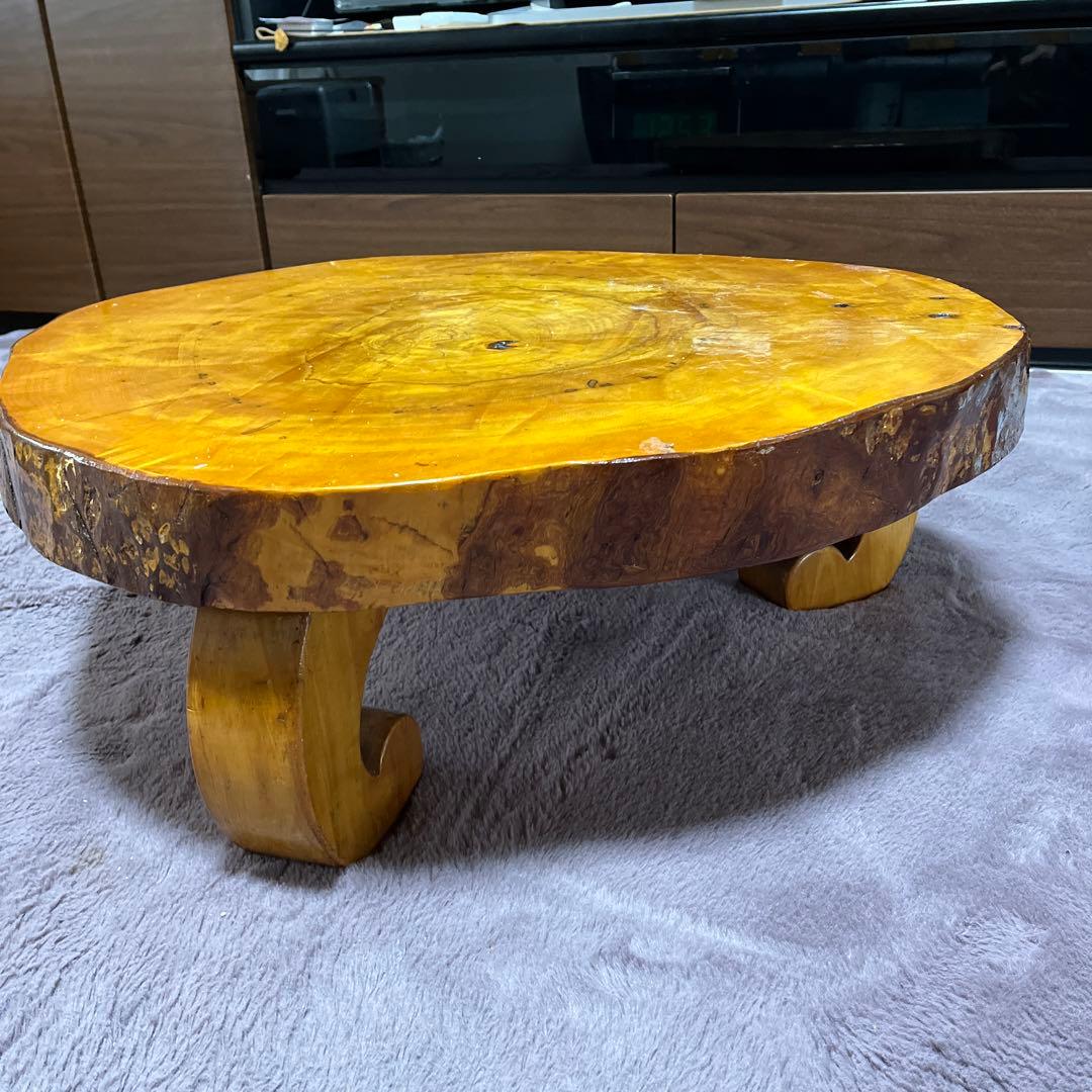 極上品　一枚板テーブル(綺麗な丸太)