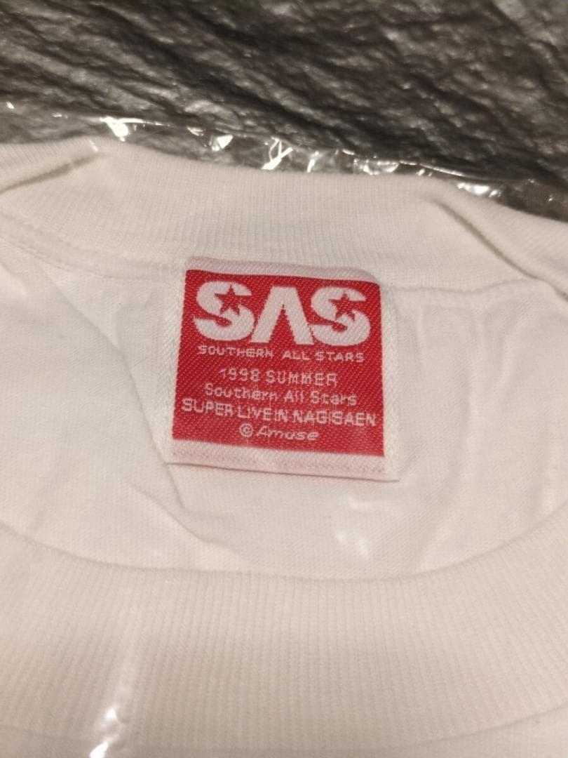 サザンオールスターズ 渚園 ライブ Tシャツ 1998年　SAS　火の玉　火遁