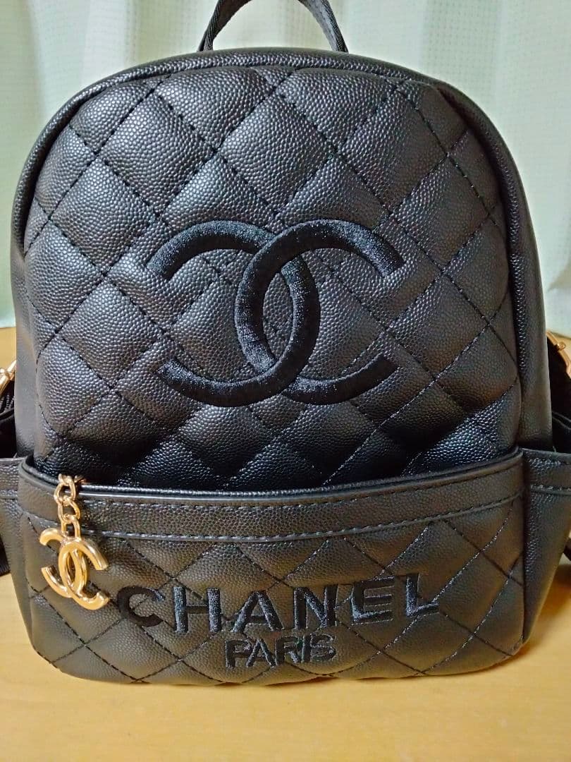 【大人気 】CHANEL シャネル ノベルティ リュック バッグ ブラック