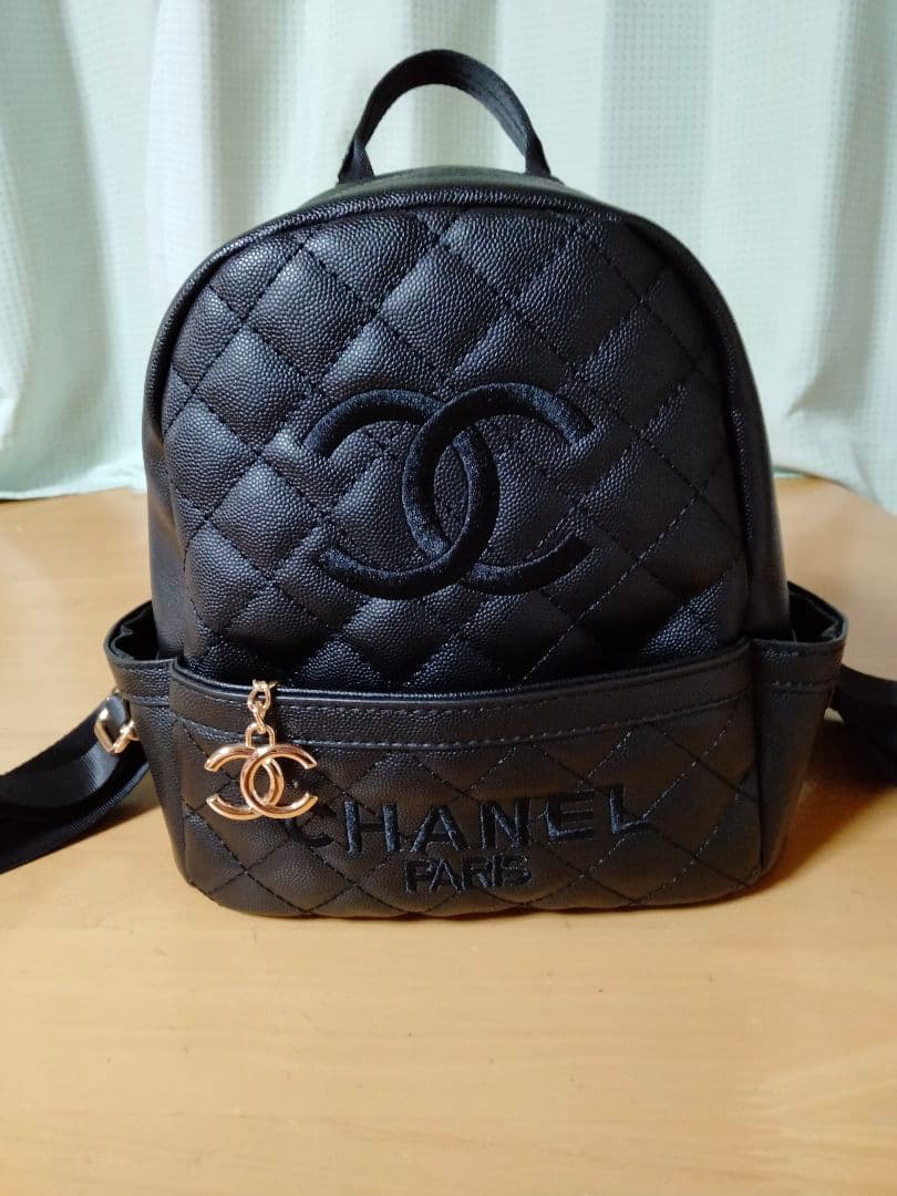 【大人気 】CHANEL シャネル ノベルティ リュック バッグ ブラック