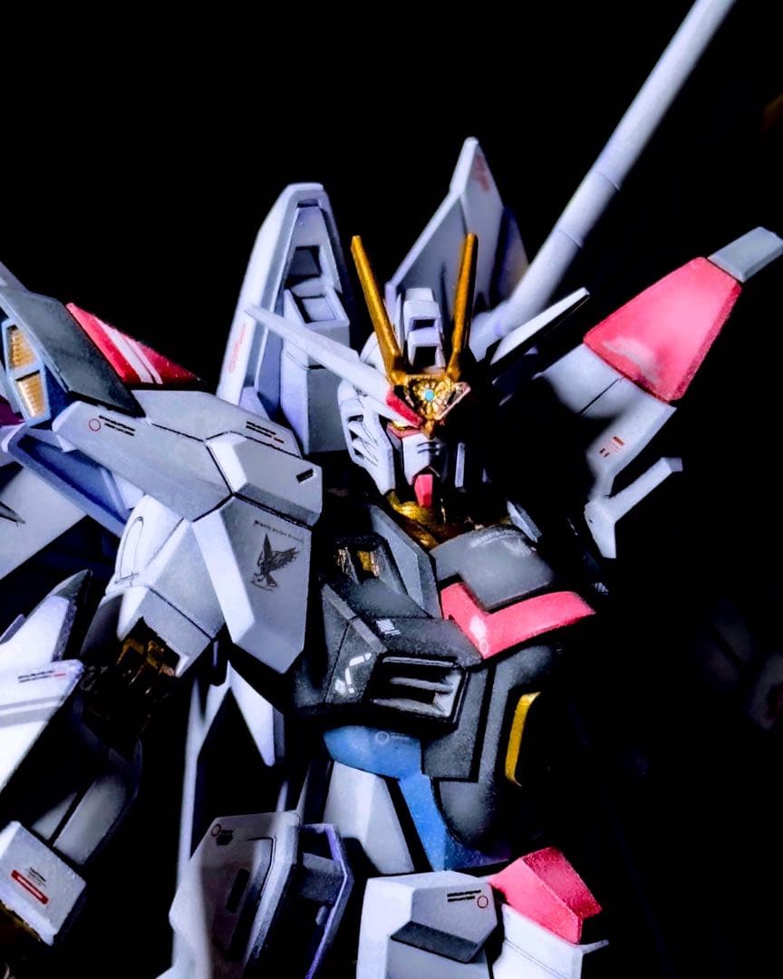 HG マイティーストライクフリーダムガンダム グラデーション塗装 塗装済み完成品