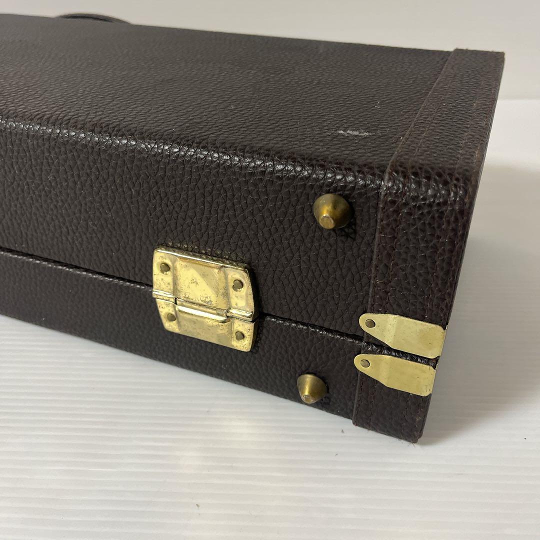 ソプラノサックス　ハードケース　ブラウン