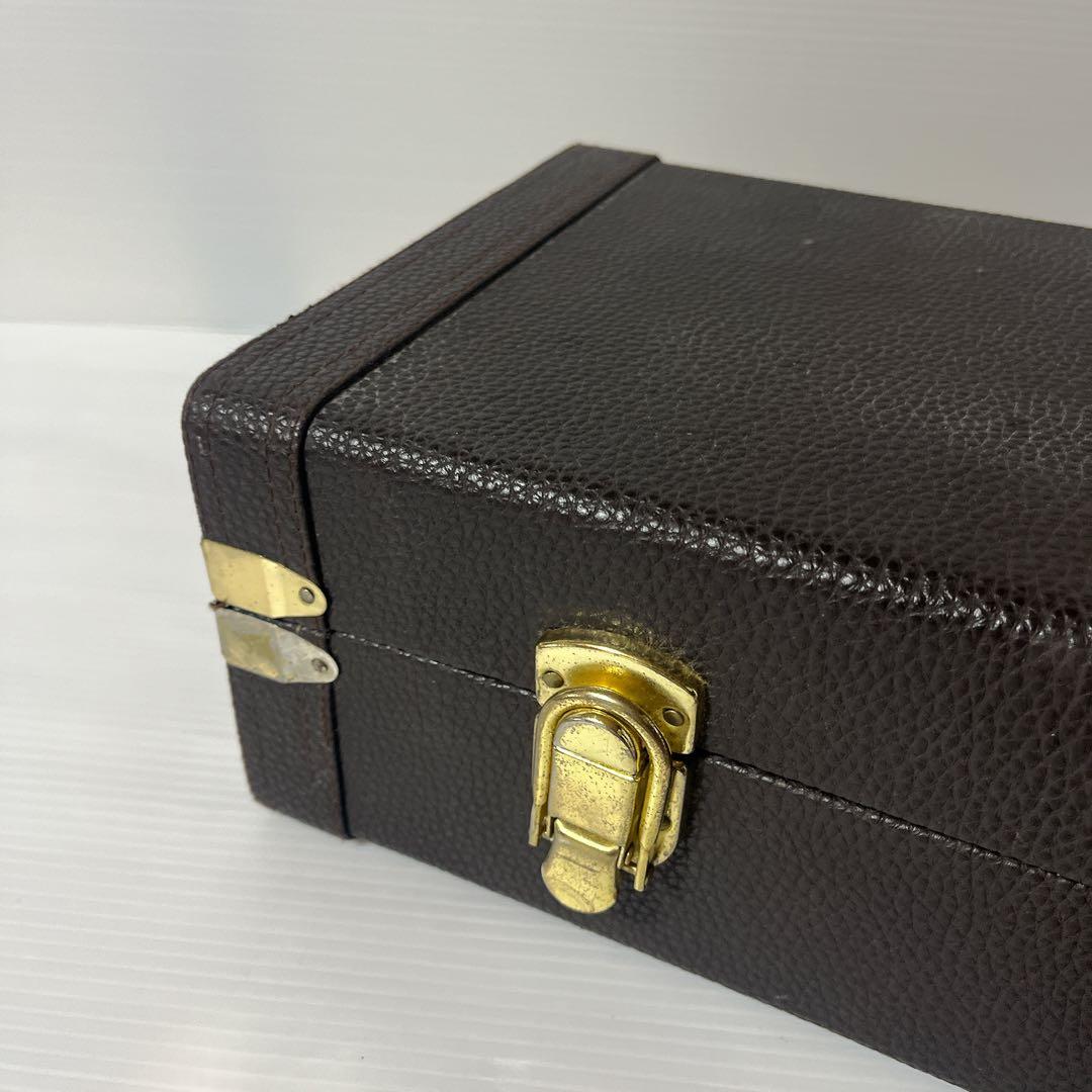 ソプラノサックス　ハードケース　ブラウン