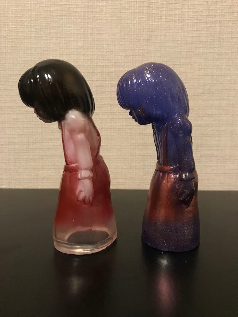 トイレの花子さんソフビ2個セットヒカリトイズフィギュアおもちゃラメJホラー映画