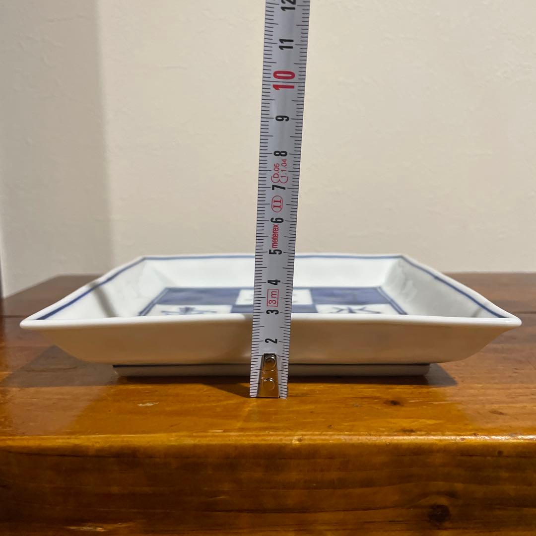 【新品】瀬戸焼 真窯 5.5寸 染付寿正角皿 取皿 銘々皿 4枚組 慶事 祝事