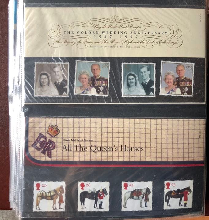 イギリス　記念切手コレクション