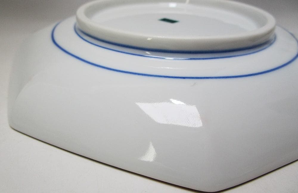 y0221-49 九谷焼 嘯谷　古九谷風　唐草松鶴文　銘々皿　皿揃　5枚