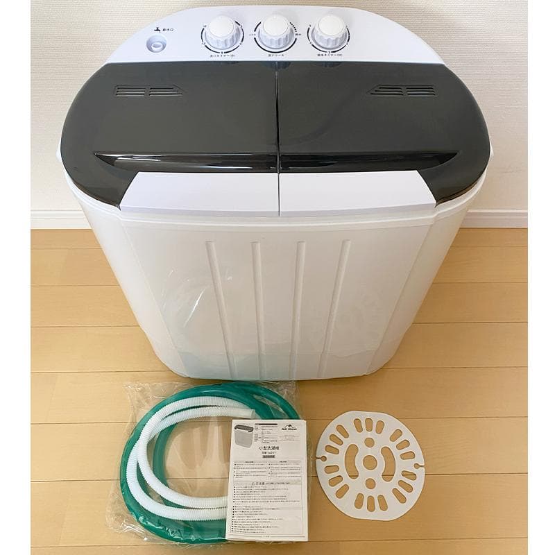 小型洗濯機 二槽式 3.6kg すすぎ 洗浄 洗濯 脱水 タイマー付 sg261