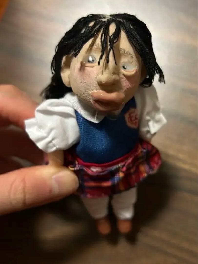 ⭐︎プレミア激レア一点物⭐︎ハンドメイド　キモカワJK（ダウン症）←暁美ほむら（？）