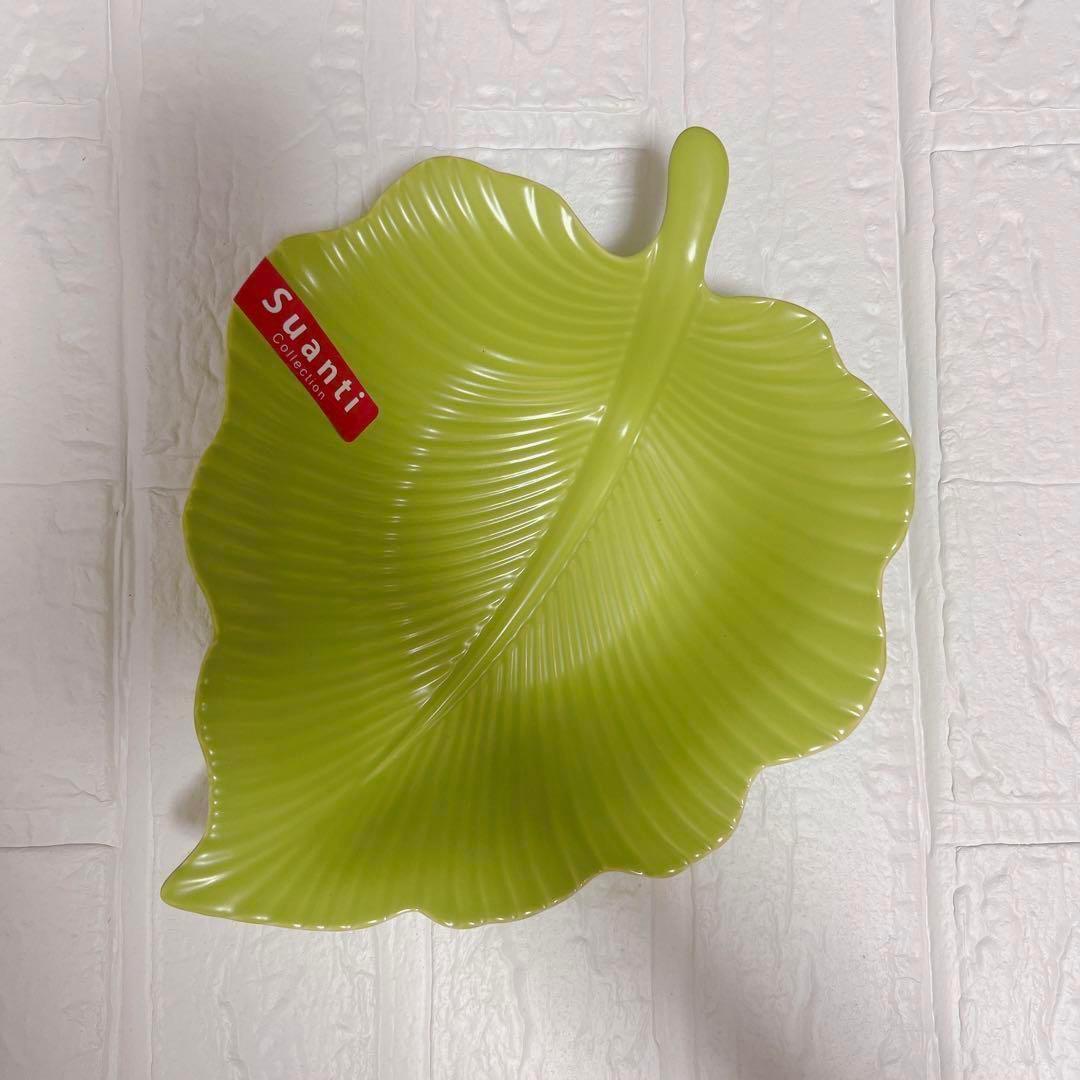 セラミックリーフシェイプディナープレート2枚セット,23x5.8cm