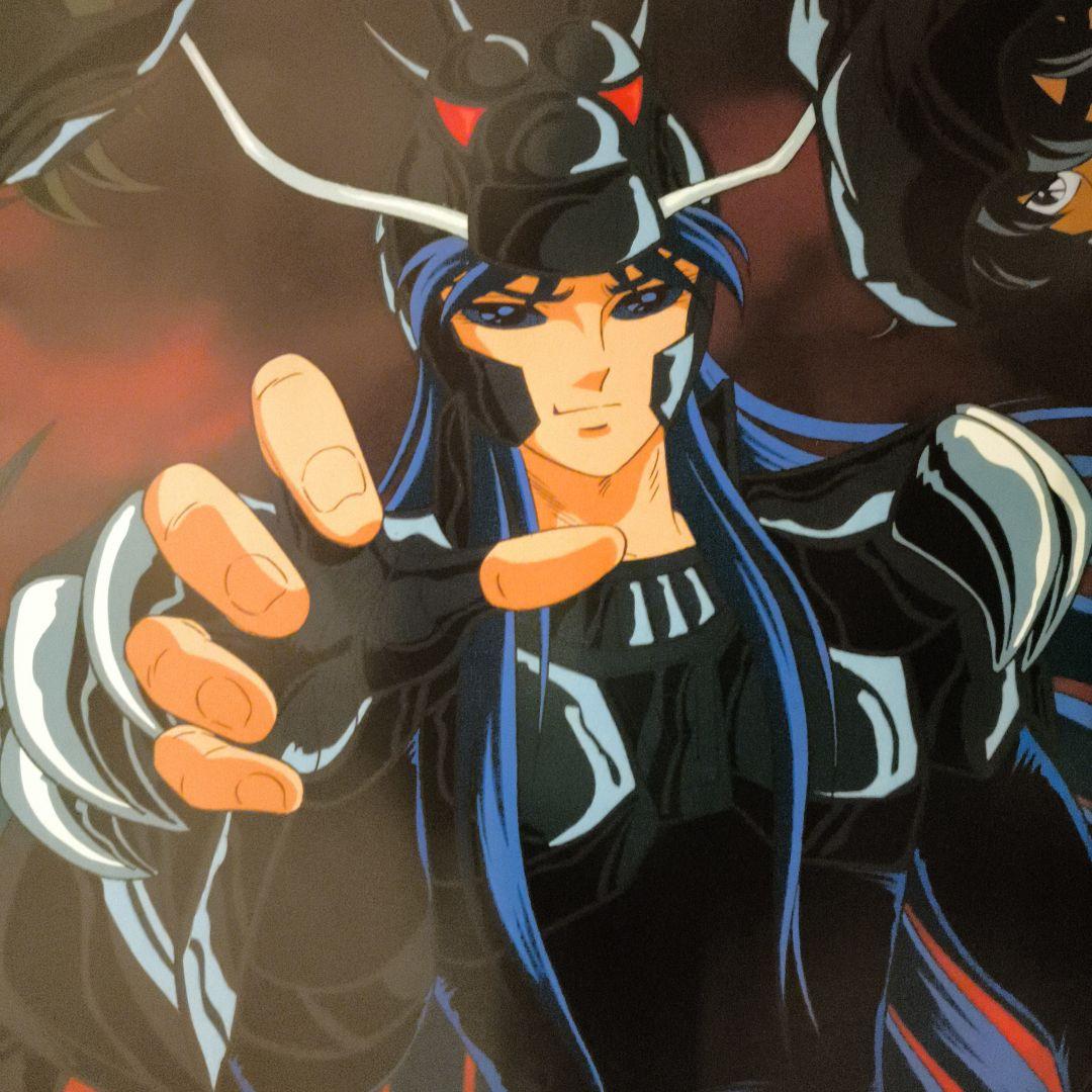 聖闘士星矢　ブラック聖闘士　当時物　ポスター