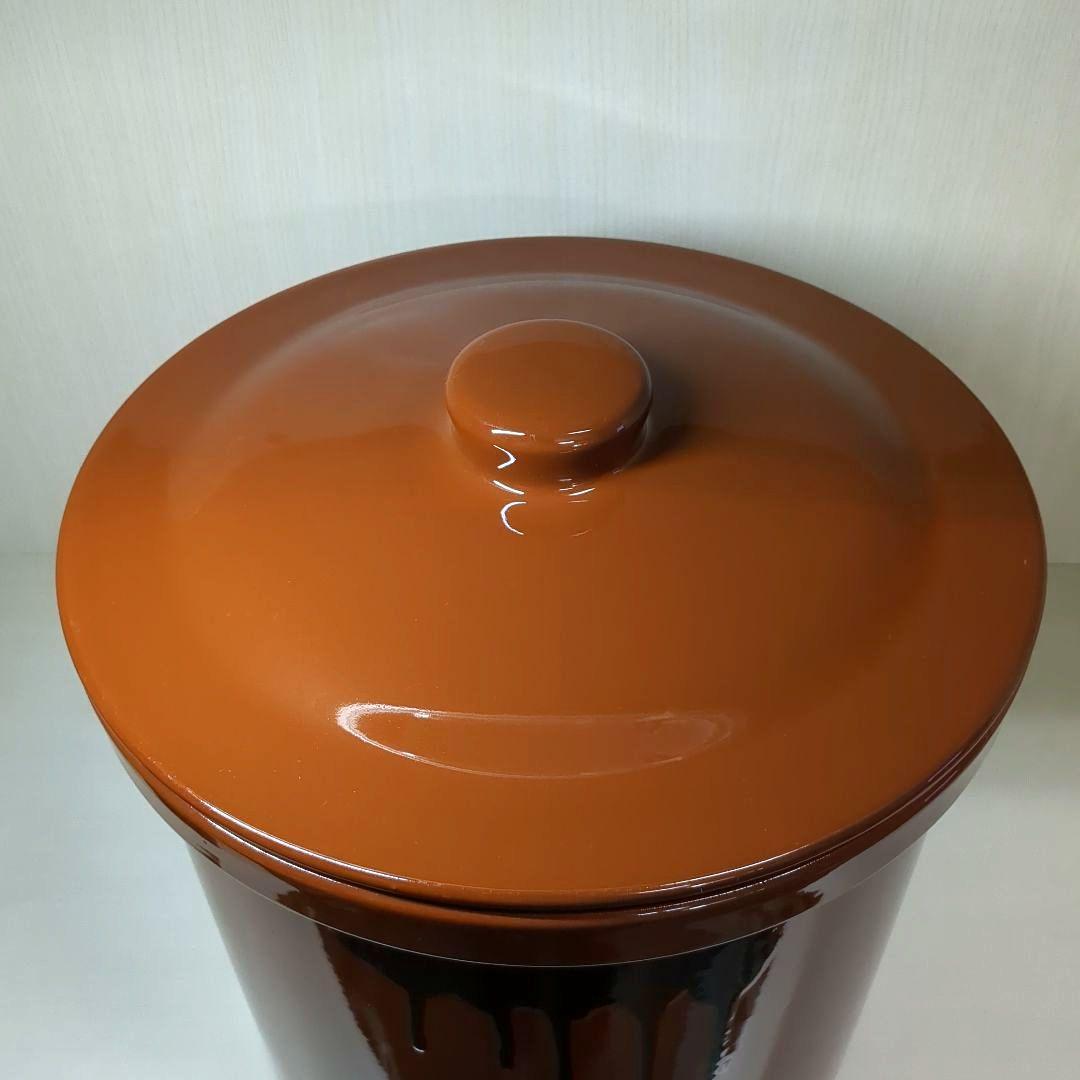 久松窯　久松８号　切立　寸胴型丸瓶　丸壺　容量約14.4L ８升