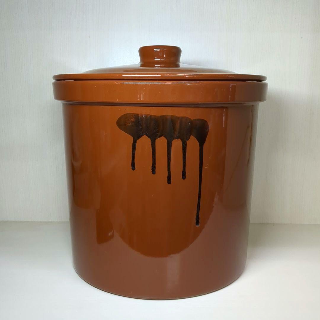 久松窯　久松８号　切立　寸胴型丸瓶　丸壺　容量約14.4L ８升