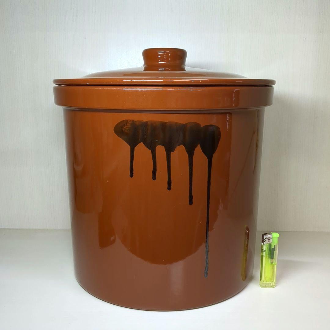 久松窯　久松８号　切立　寸胴型丸瓶　丸壺　容量約14.4L ８升