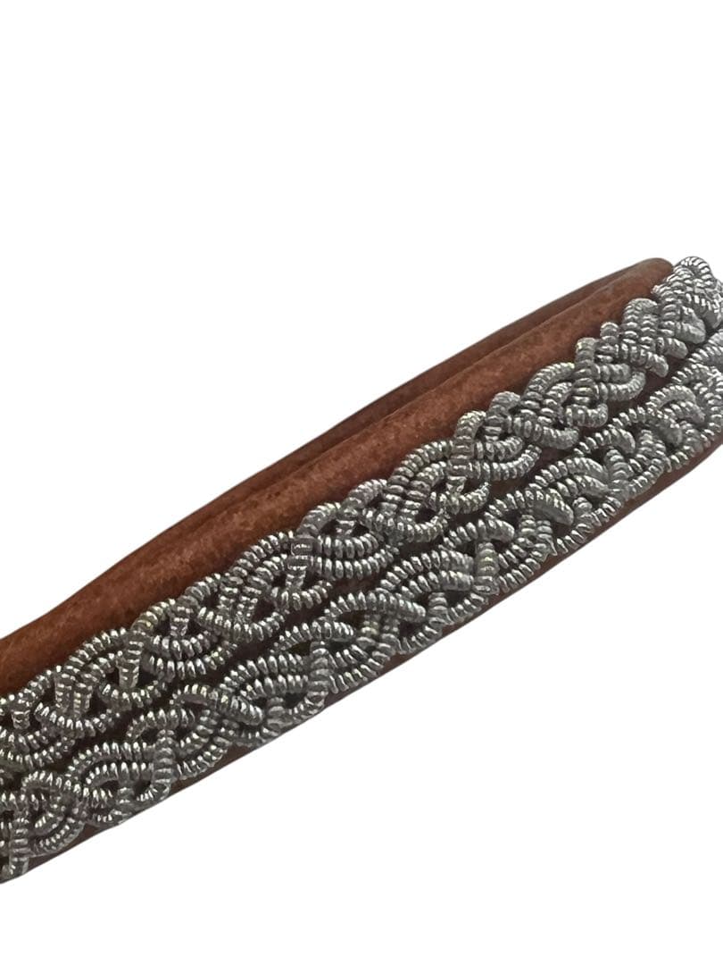 レザー編み込みブレスレット