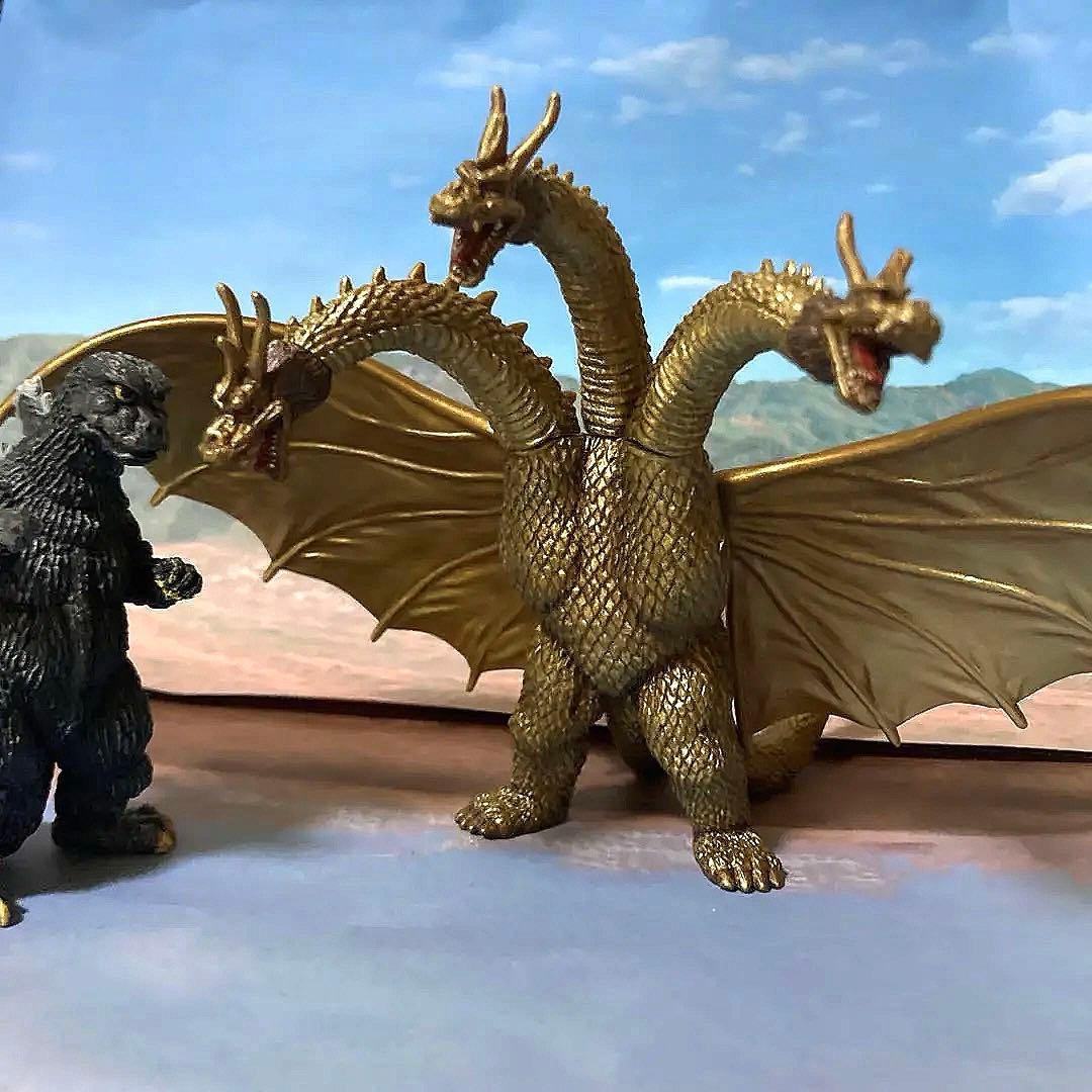 キングギドラ1964 リペイント　ハイパーゴジラ2002 食玩バンダイHGゴジラ