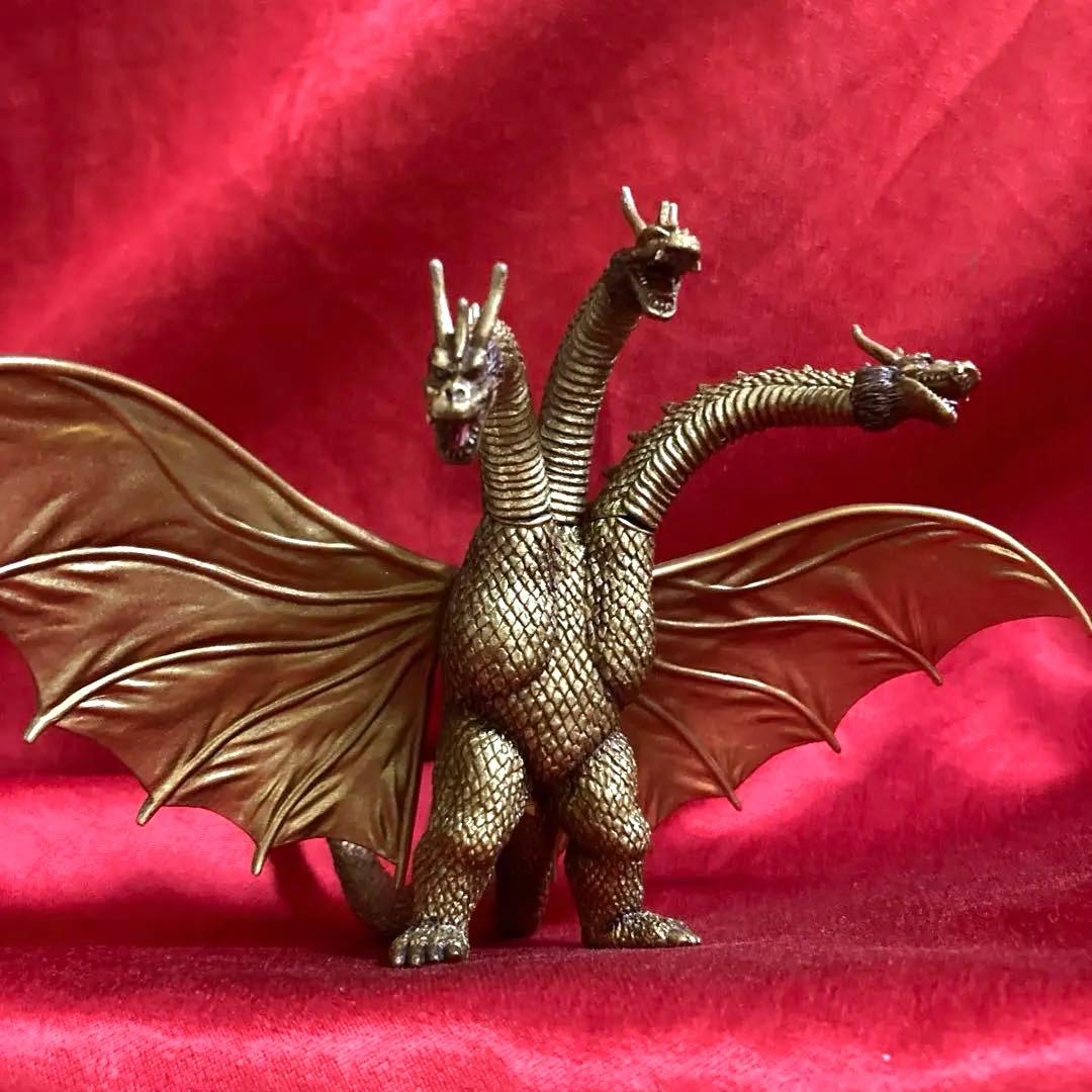 キングギドラ1964 リペイント　ハイパーゴジラ2002 食玩バンダイHGゴジラ