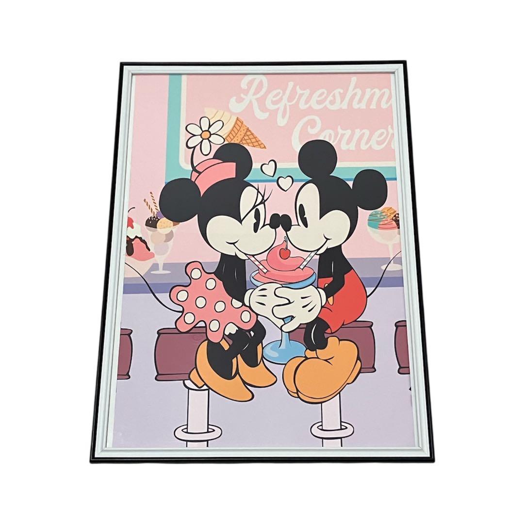 【額縁付き】A2 ポスター Disney ディズニー ミッキー ミニー