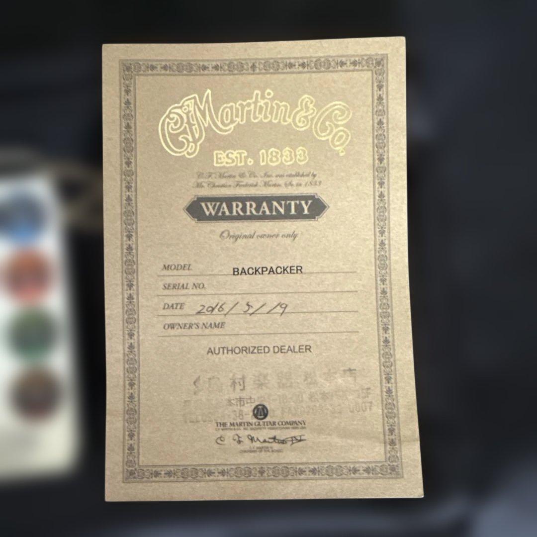 ギター Martin & Co. The Backpacker Guitar