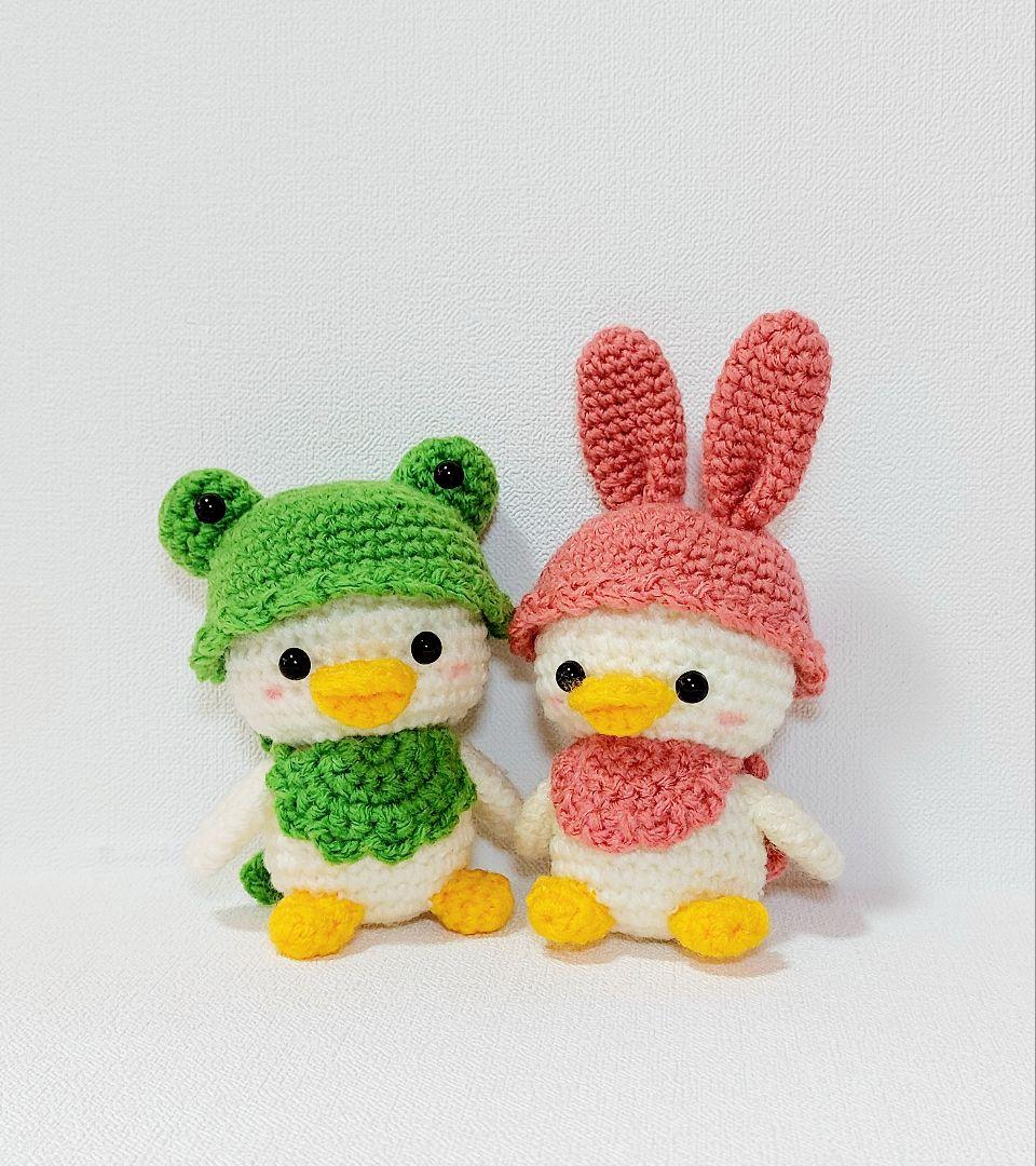 あみぐるみ　アヒル　【受注製作になります】