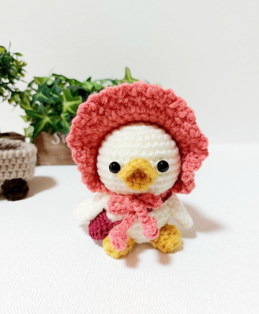 あみぐるみ　アヒル　【受注製作になります】