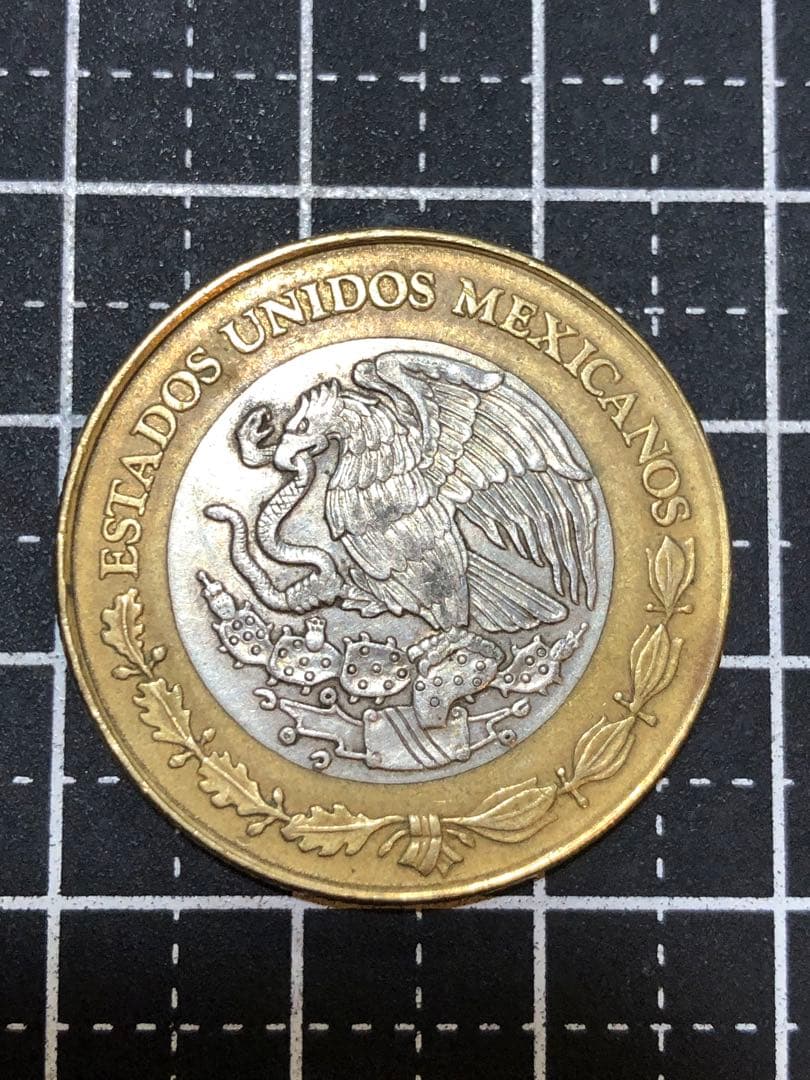 N4276【メキシコ】1992年10ペソ銀貨　外貨　硬貨　古銭　　銀貨