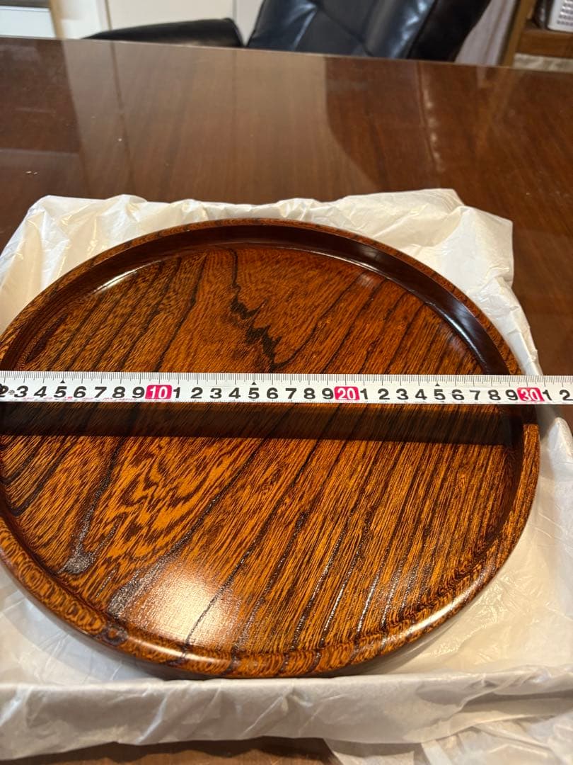 天然木　けやき　お盆　新品