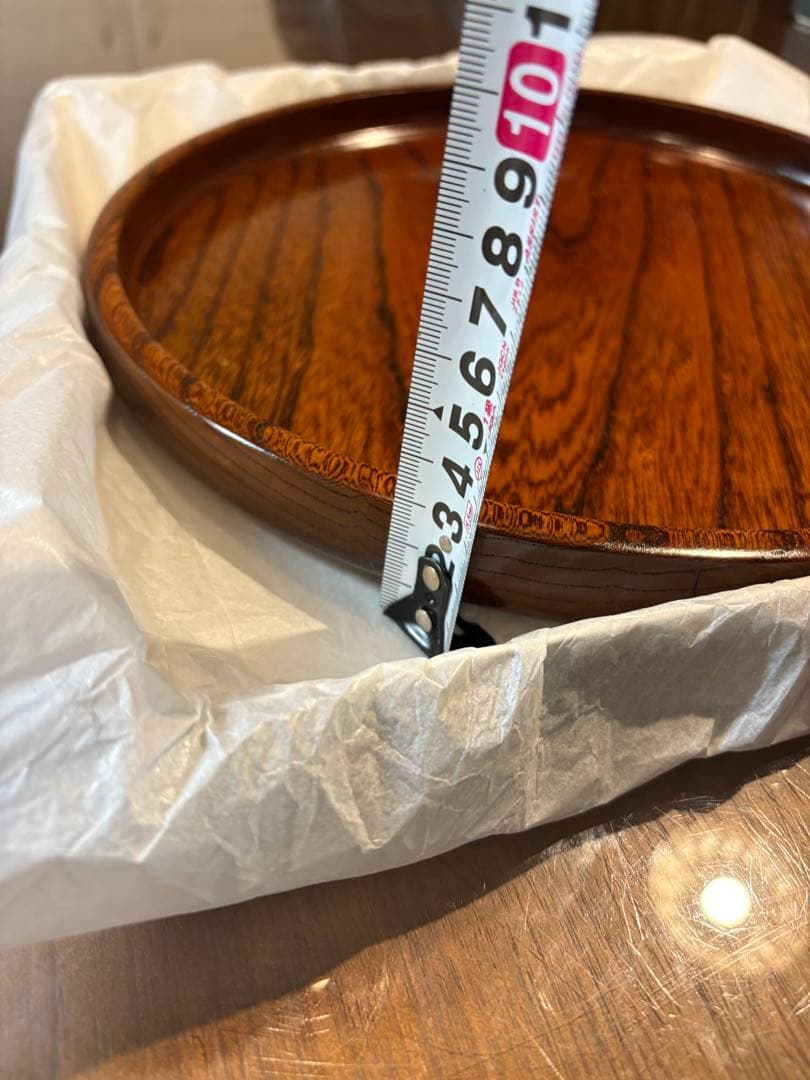 天然木　けやき　お盆　新品