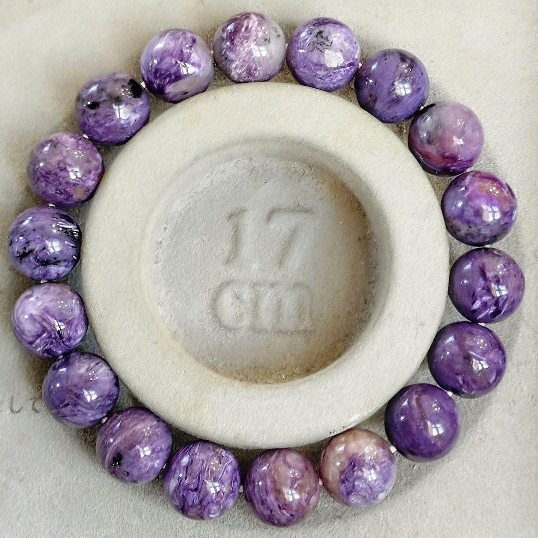 ★チャロアイト 11~12ミリ珠 ブレスレットD(SA)