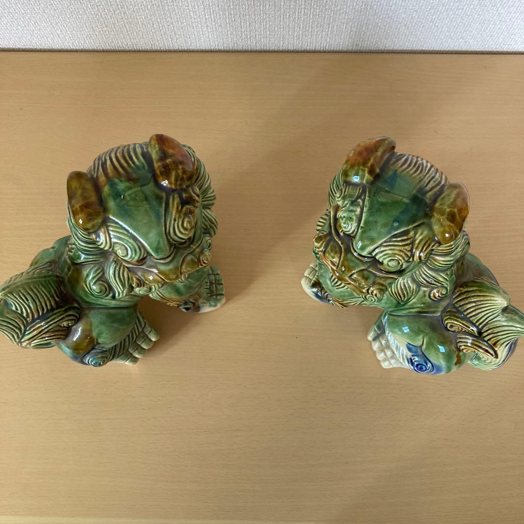 シーサー　置物　陶器製　オブジェ