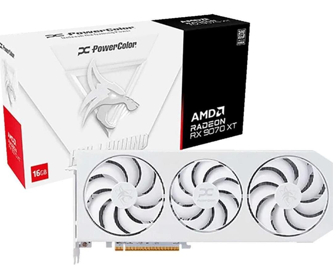 グラフィックボード・グラボ・ビデオカード PowerColor Radeon RX9070XT Hellhound WH