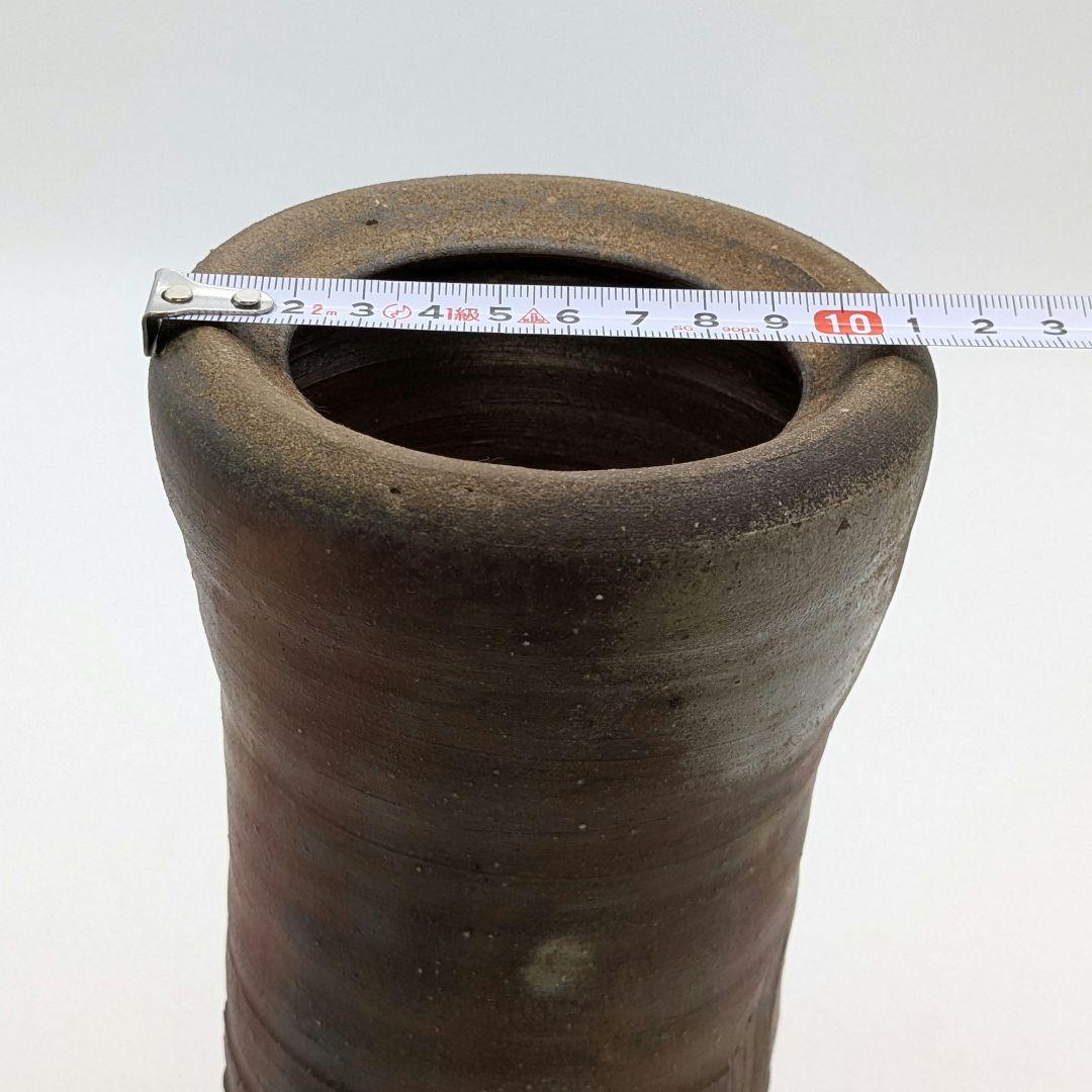 伝統工芸士 高原敏 備前焼 細水指A 共箱共布 水差し 茶道具 茶器 抹茶 食器