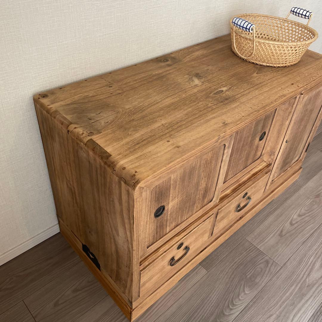 44)桐箪笥　アンティーク　チェスト　テレビ台　おもちゃ箱　和箪笥　着物