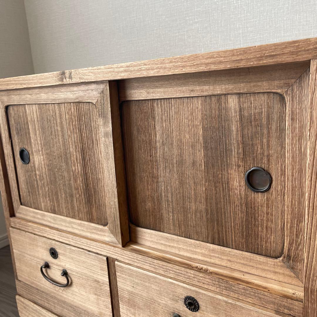 44)桐箪笥　アンティーク　チェスト　テレビ台　おもちゃ箱　和箪笥　着物