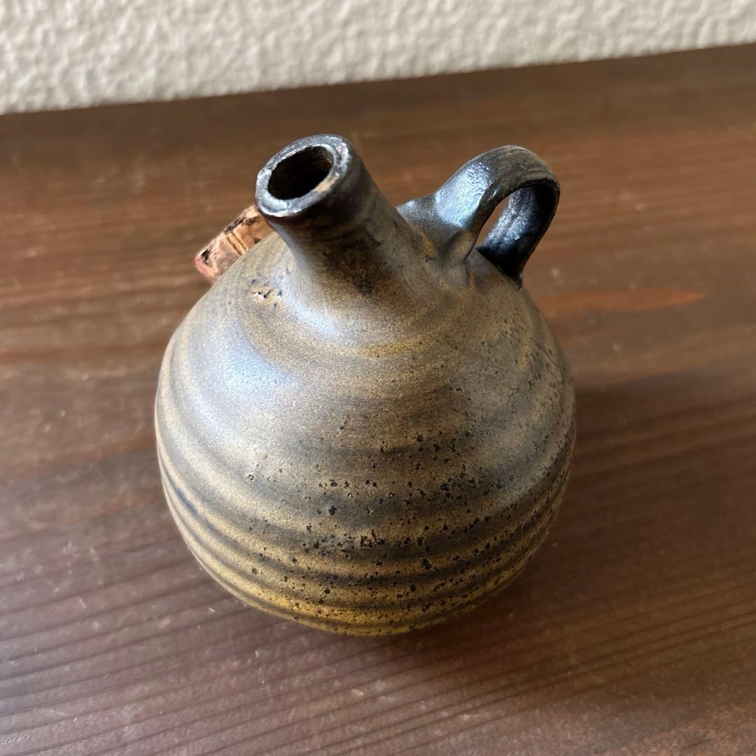 オランダ ヴィンテージ陶器 オイルランプ 花器 一輪挿し オブジェ 卓上ランプ