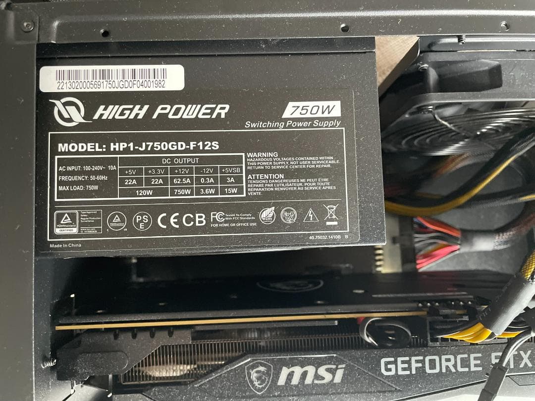 RTX3060 eGPUセット SONNET BreakawayBox750