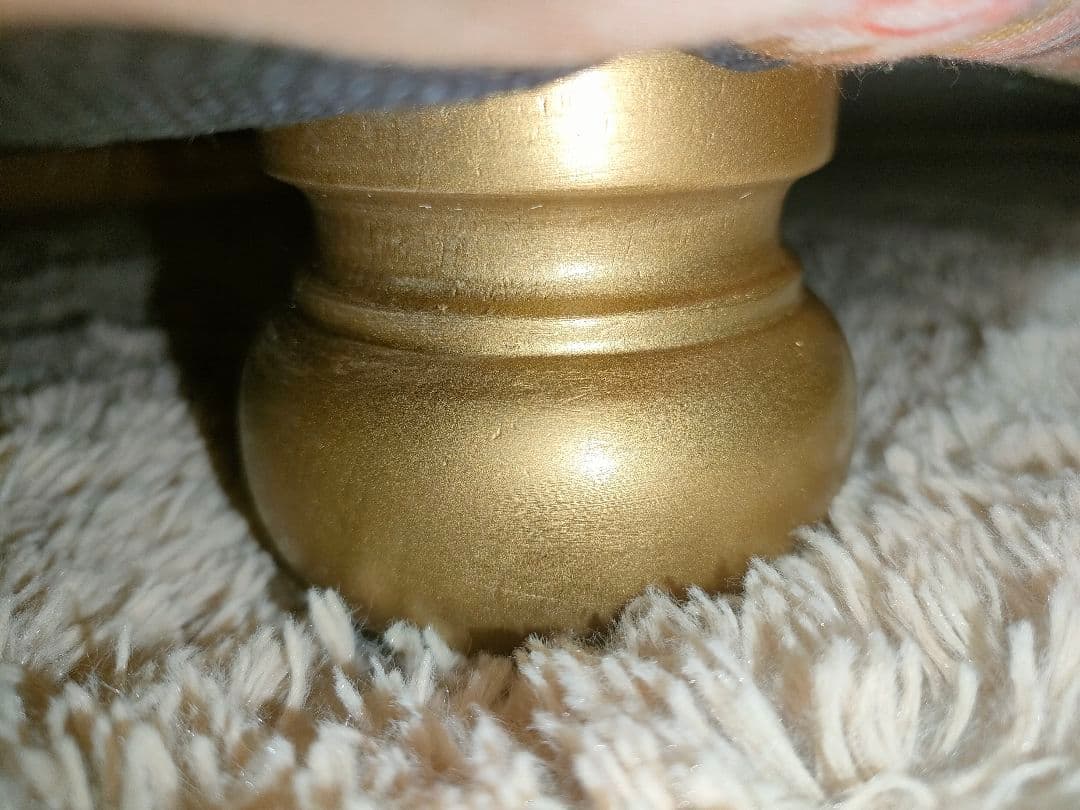 【えっちゃん様用】ロココ調　２人掛けソファー　クッション２個　肘カバー２枚付き