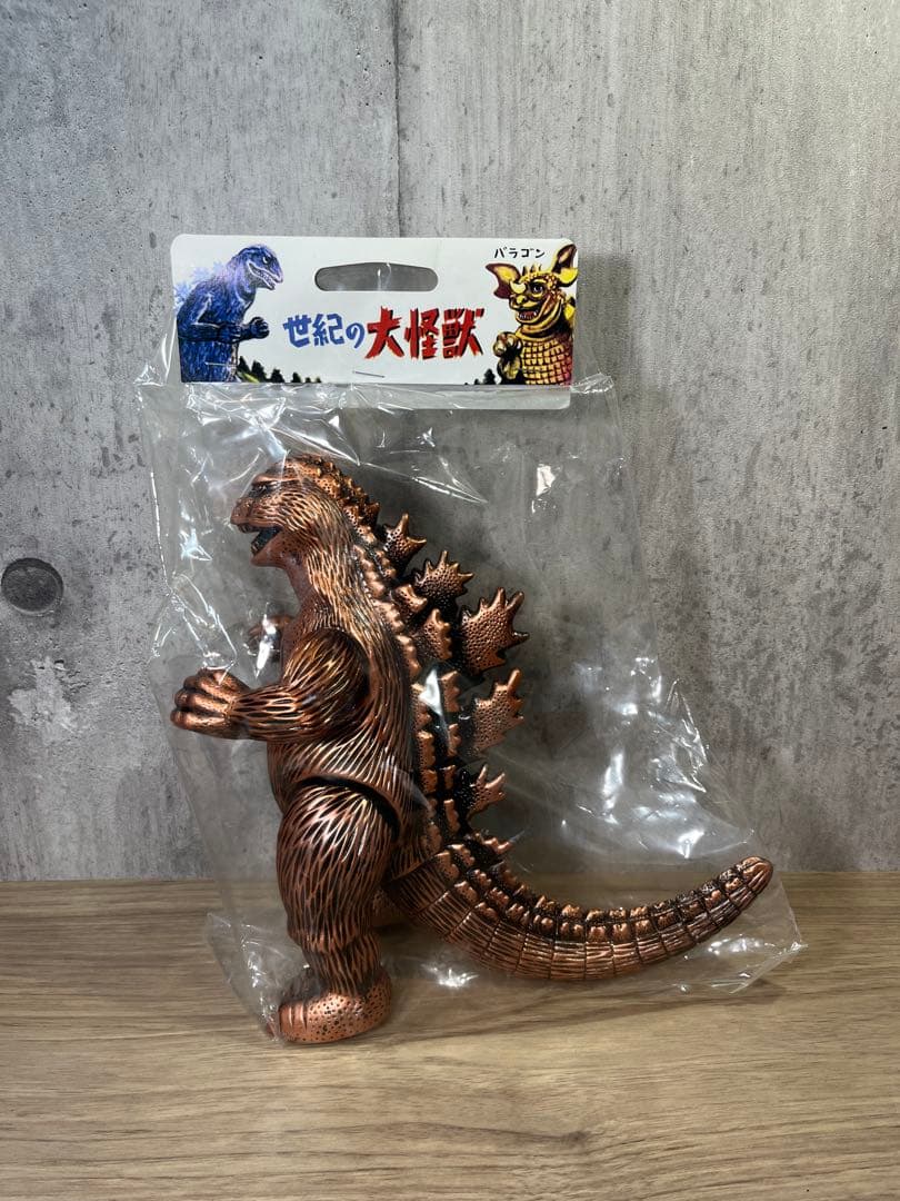 マルサン　世紀の東宝怪獣　ゴジラ　1962 赤銅像　ソフビ　希少