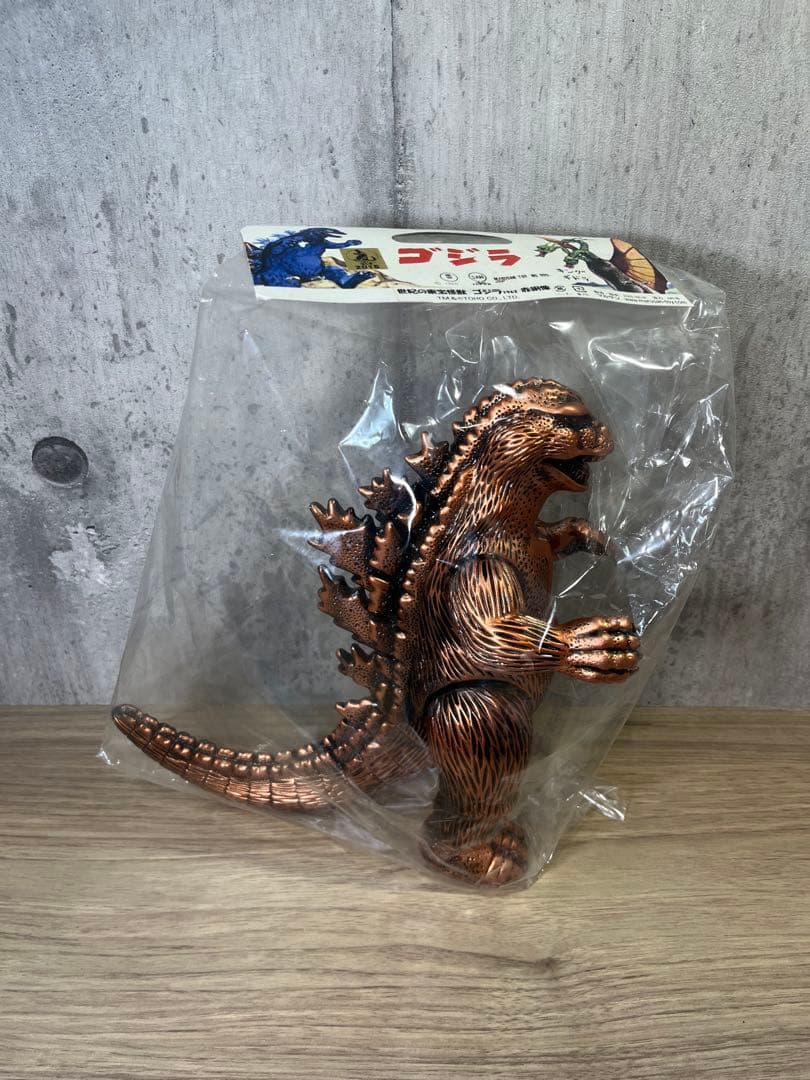 マルサン　世紀の東宝怪獣　ゴジラ　1962 赤銅像　ソフビ　希少