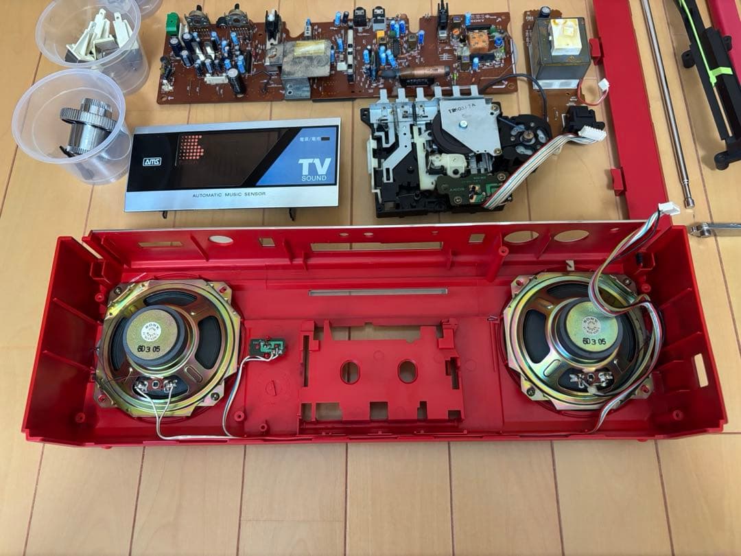 Sony ソニー　CFSーV6 カセットレコーダー「ラジカセ」(動作品)