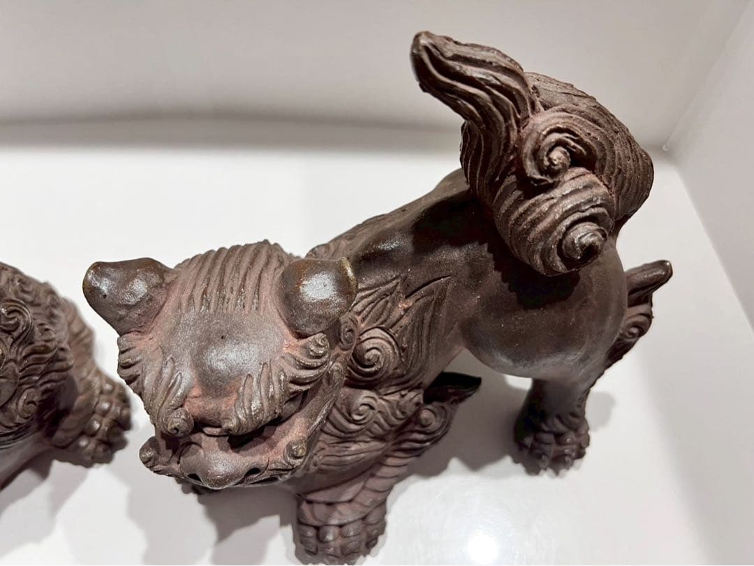 シーサー 陶器製 手造り 置物 狛犬 魔除け 厄除け