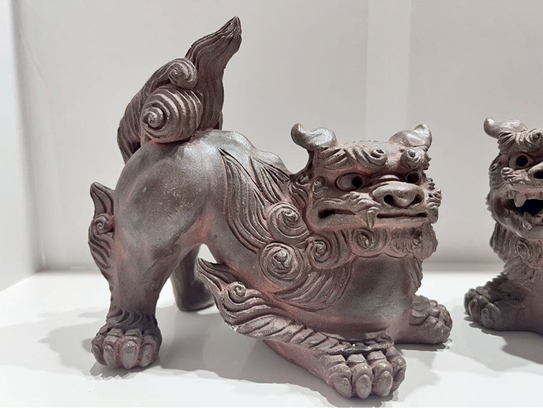 シーサー 陶器製 手造り 置物 狛犬 魔除け 厄除け