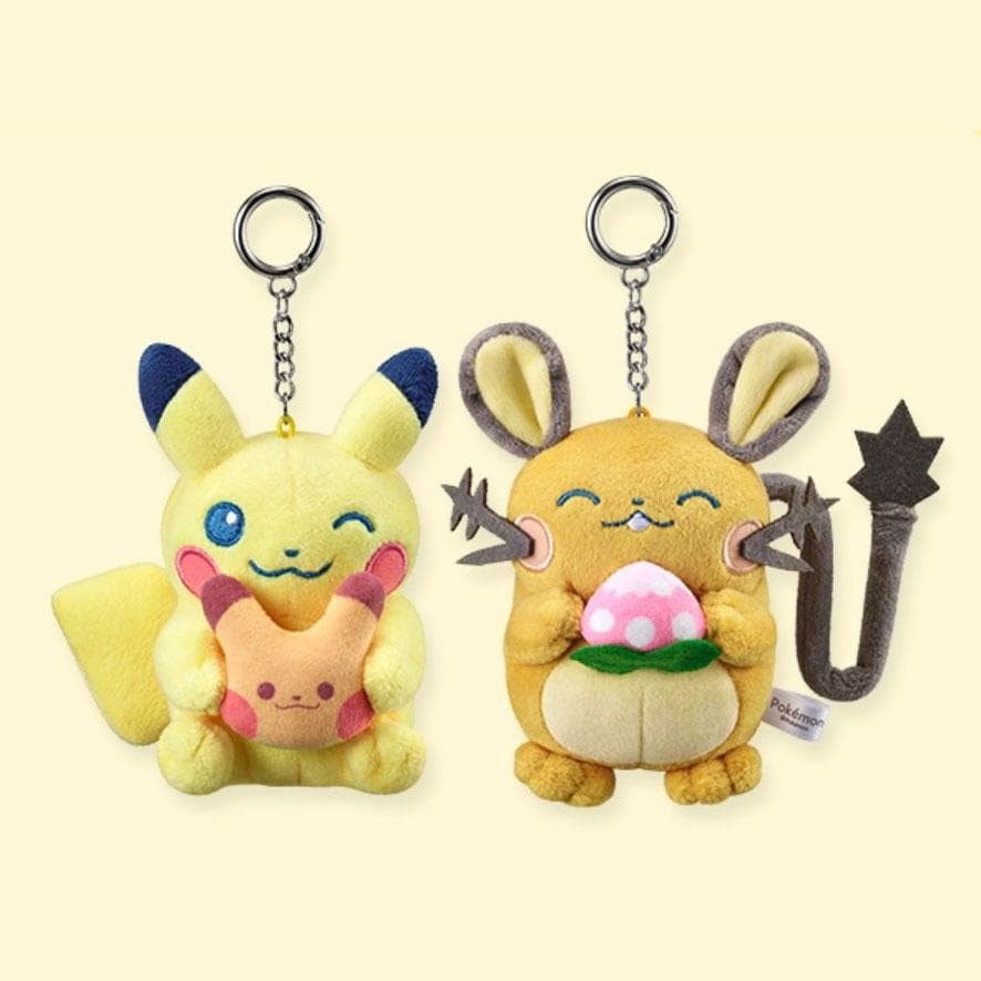 ポケモン ピカチュウ デデンネ ぬいぐるみ キーリング 2個 EDIYA コラボ