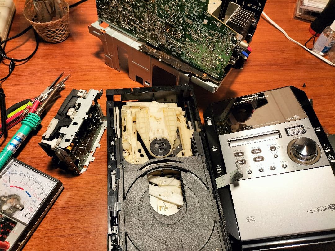 panasonicミニコンポSA-PM700MDリモコン取扱い説明書付き