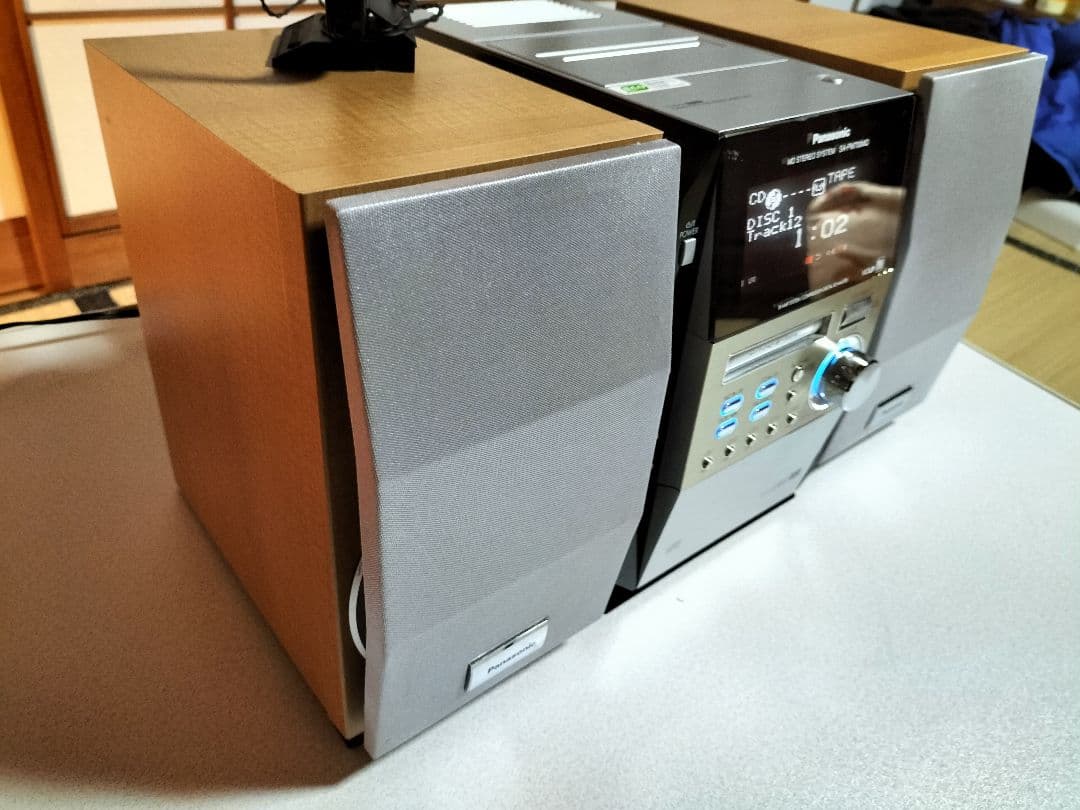 panasonicミニコンポSA-PM700MDリモコン取扱い説明書付き