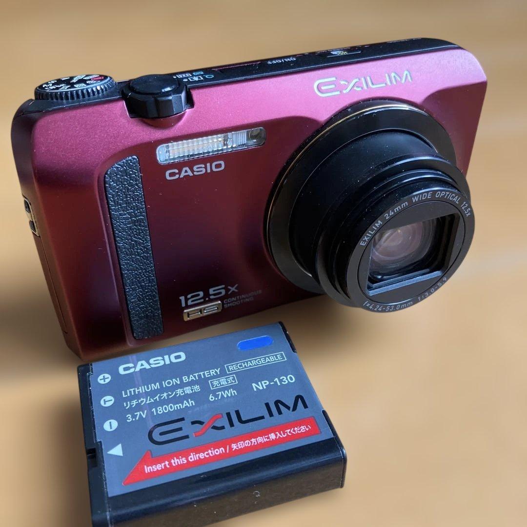 CASIO EXILIM EX-ZR30 コンパクトデジタルカメラ レッド